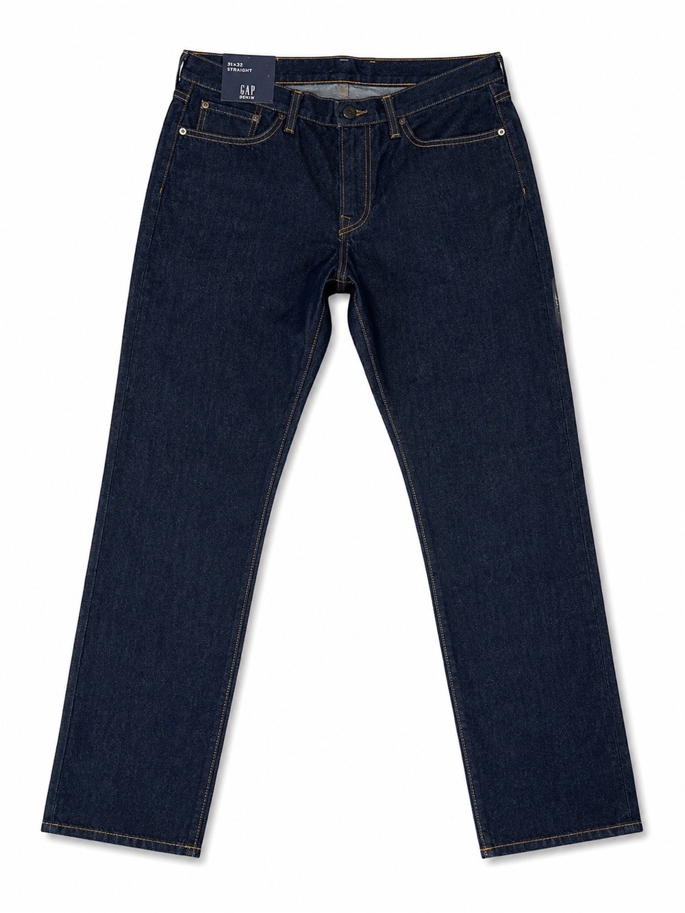 NWT Gap Denim Men’s Straight Leg Jeans Dark Wash 31x32 Mid Rise Classic Fit